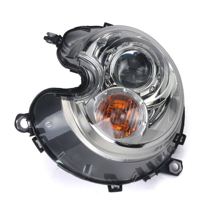 Mini Headlight Assembly - Driver Side (Xenon) (w/ Clear Turnsingal) 63127270025 - Hella 354477311